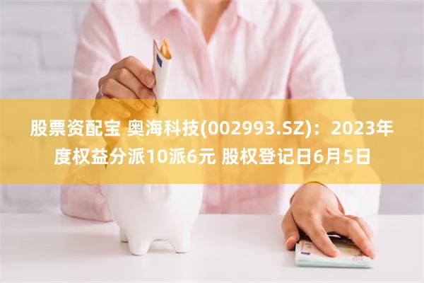 股票资配宝 奥海科技(002993.SZ)：2023年度权益分派10派6元 股权登记日6月5日