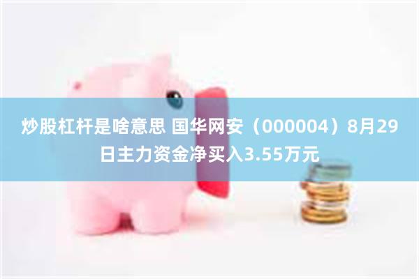 炒股杠杆是啥意思 国华网安（000004）8月29日主力资金净买入3.55万元